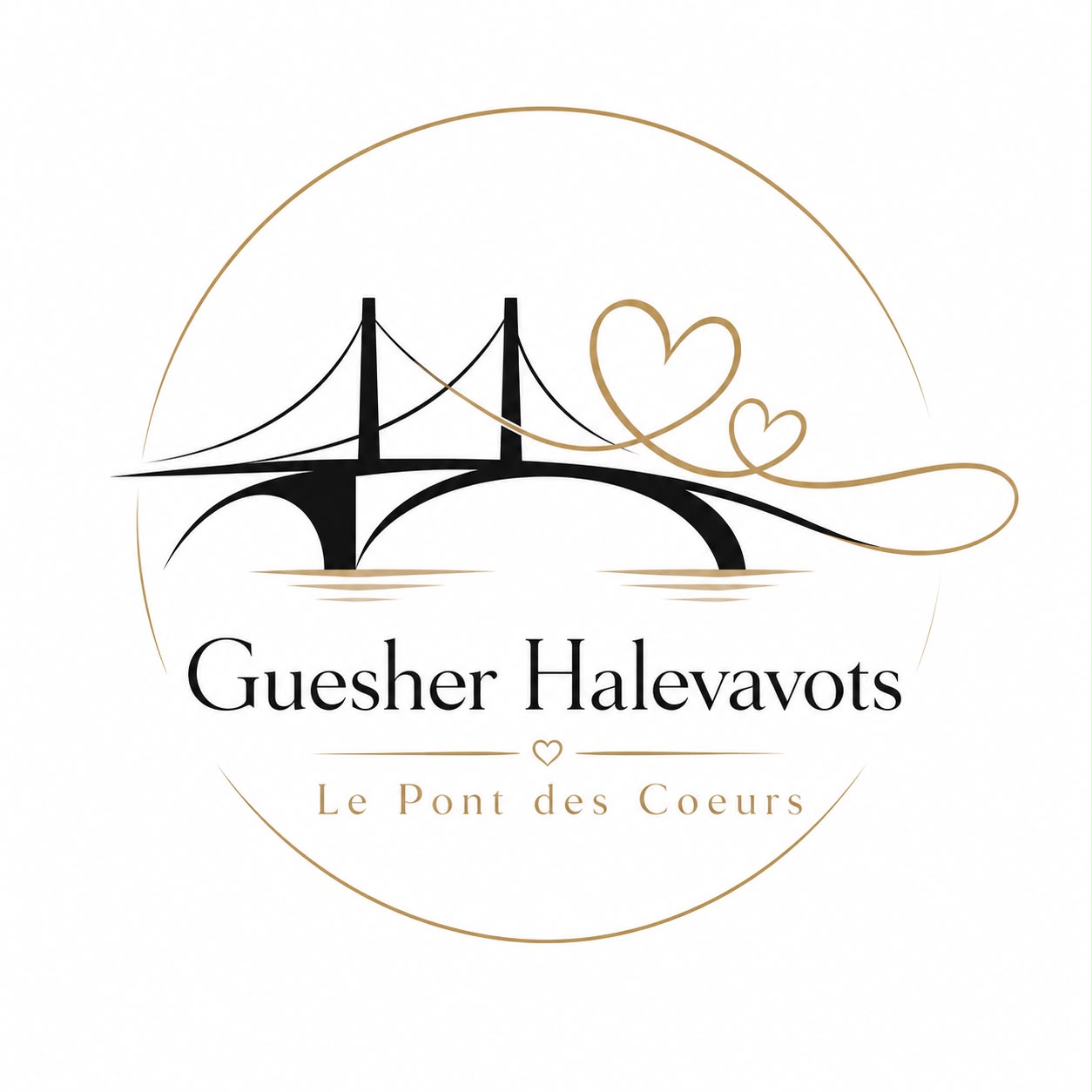 Logo Guesher Halevavots - Le Pont des Coeurs